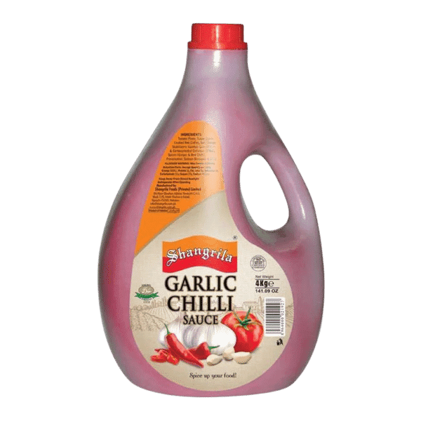 Shangrila - Garlic Chilli Sauce - 4kg Gallon Pack - 4KG x 4 Jars (16KG)