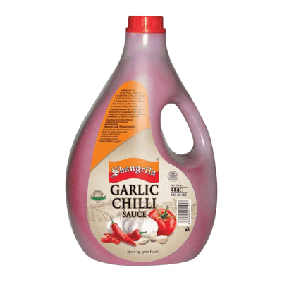 Shangrila - Garlic Chilli Sauce - 4kg Gallon Pack - 4KG x 4 Jars (16KG)