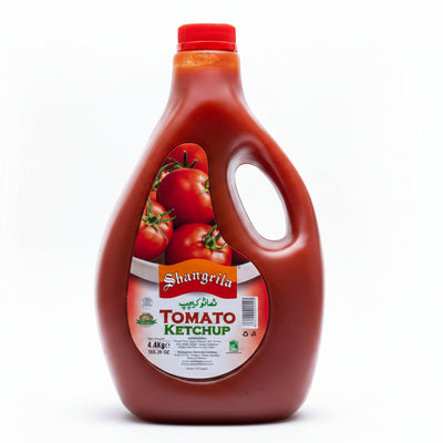 Shangrila Tomato Ketchup bottle on a white background