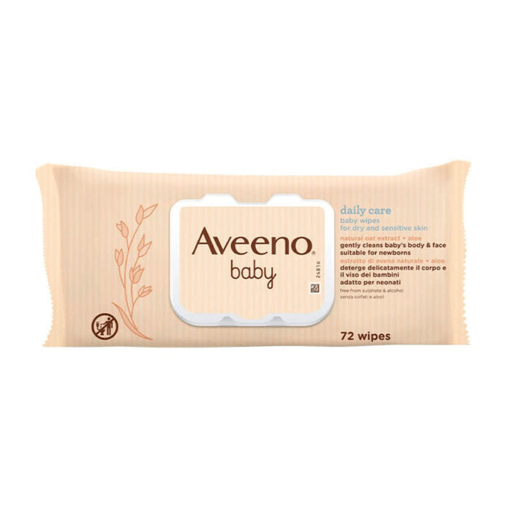 AVEENO - BABY WIPES - Daily Care - ( 1X12 ) 72 Wipes