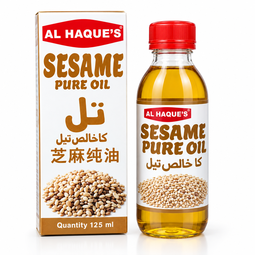 Al Haques - SESAME OIL 125ml (6 bottles) تل کا تیل