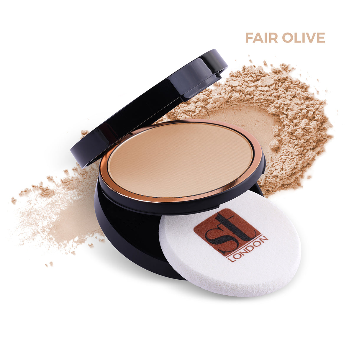 ST London - Dual Wet & Dry Compact Powder - Fair Olive