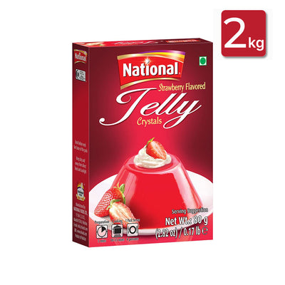 National Foods - Crystal Strawberry Jelly - 2Kg