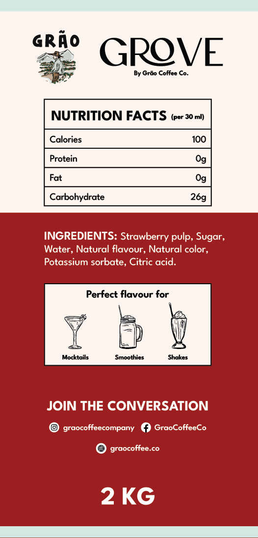 Strawberry Puree Grao Coffee Company 