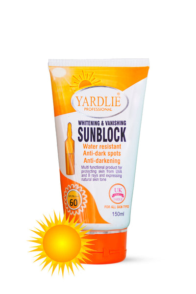 Yardlie Professional - Sunblock - UK Based Gel Formula - 150ml.