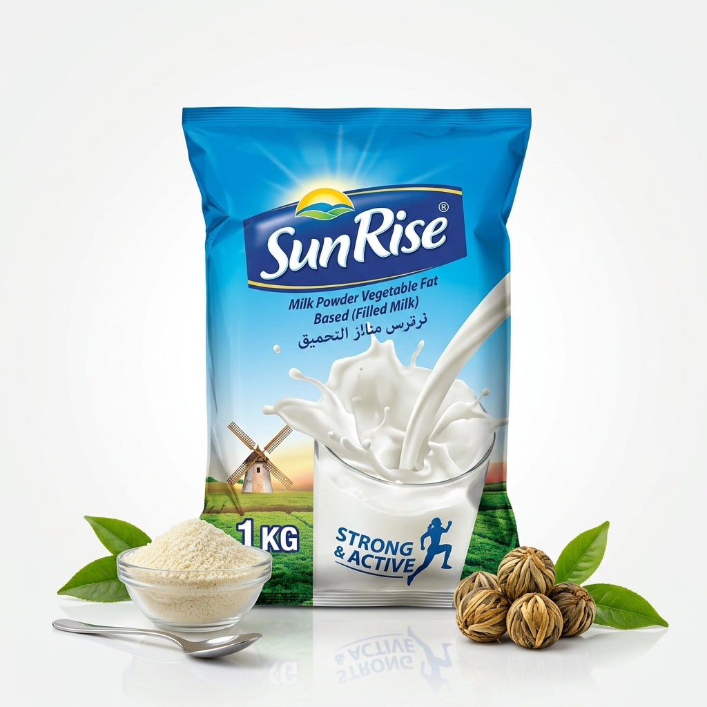 SunRise Instant Milk Powder – Vegetable Fat Based (Filled Milk) 1KG Pouch Pack