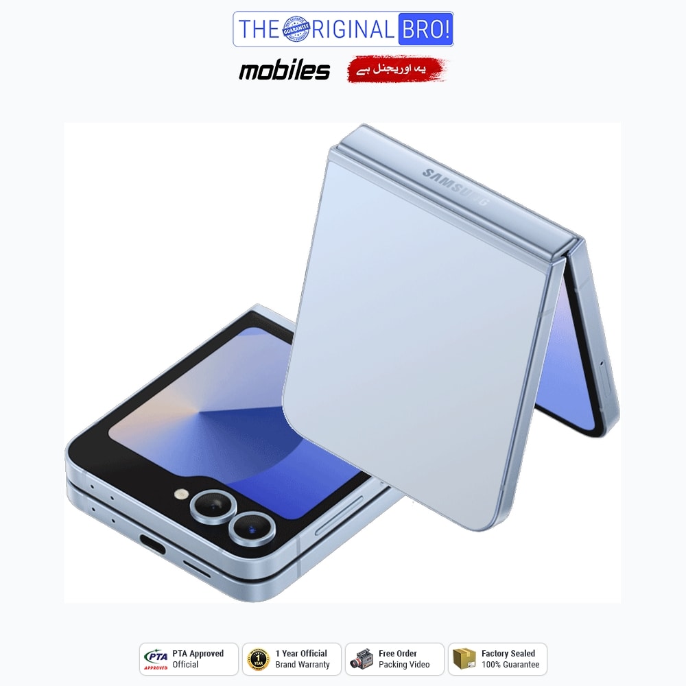 Samsung Galaxy Z Flip 6 5G | 12GB - 512GB | PTA Approved | 1 Year Official Warranty | Factory Sealed | The Original Bro Mobiles