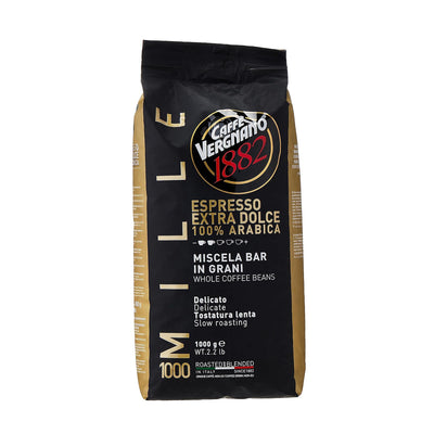 Vergnano - 1000% - Mille - Extra Dolce - Coffee Beans - 100% Arabica - 1kg