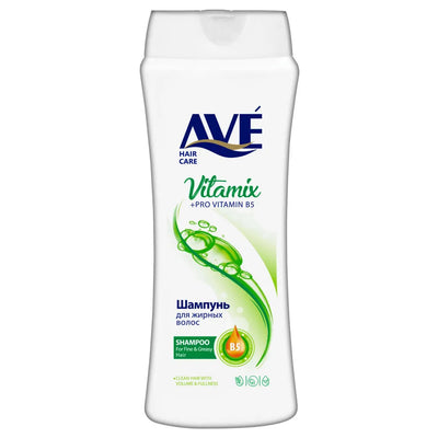AVE - Vitamix Shampoo for Oily & Greasy Hair - With Pro Vitamin B5 - 400ml