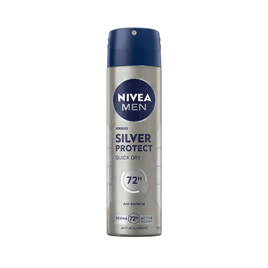 NIVEA MEN - DEODORANT SPRAY - SILVER PROTECT - Quick Dry - 150ml