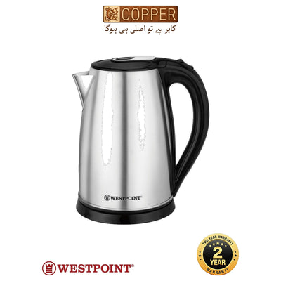 Westpoint - Deluxe Cordless Electric Kettle - WF-6172 - White & Blue - 1850 Watts - 1.7 Litre - Automatic Shut-Off