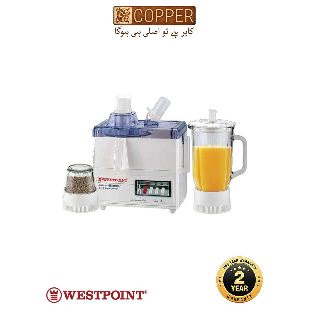 Westpoint Deluxe 3-in-1 Juicer Blender Dry Mill WF-7501GL – 500W Heavy Duty
