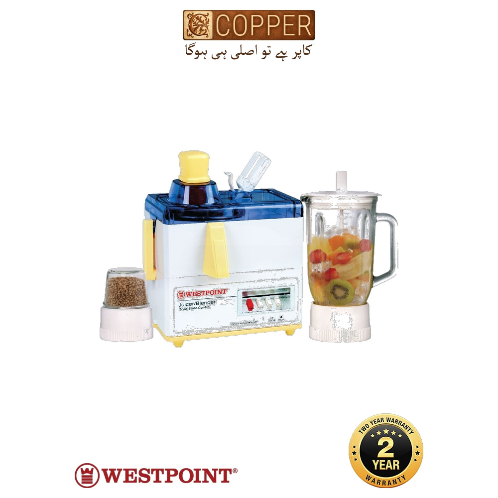 Westpoint 3-in-1 Juicer Blender Dry Mill WF-7901GL – 500W Glass Jug 1000ml