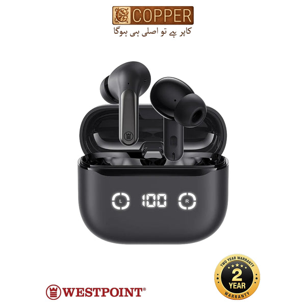 Westpoint WP-145 TWS Wireless Stereo Earbuds – Noise Isolating & Touch Sensitive