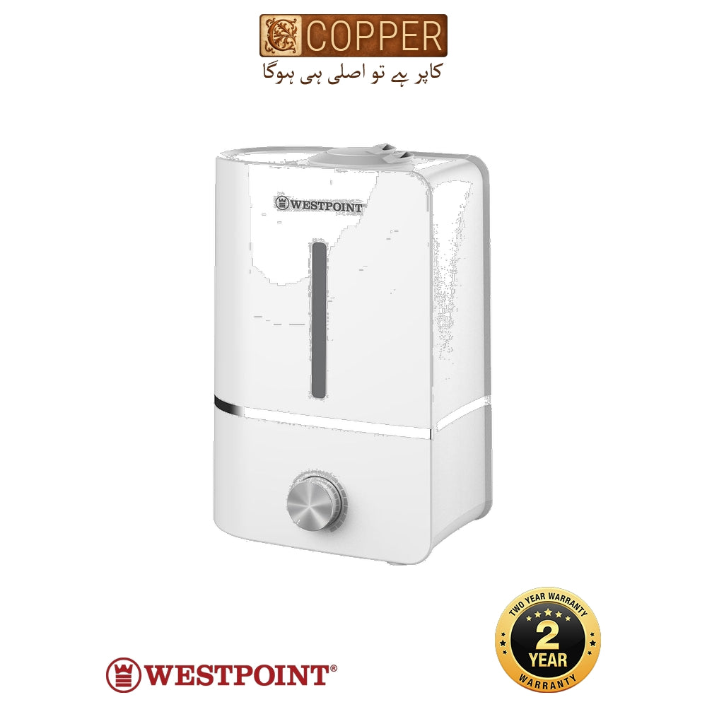 Westpoint Ultrasonic Room Humidifier WF-1205 - 25 Watts - 4.0 Litre Water Tank with Aroma Diffuser - Whisper Quiet Operations