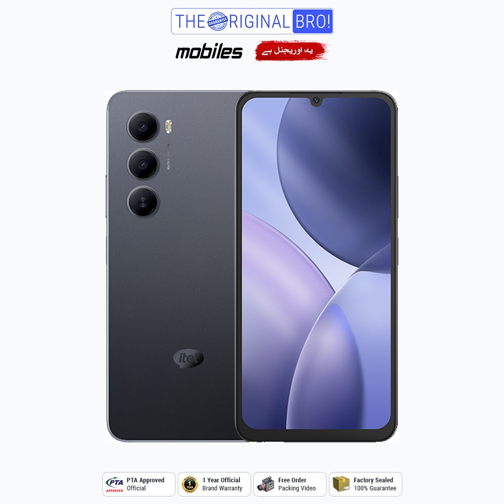 Itel A100 | 4GB - 128GB | PTA Approved | 1 Year Official Warranty | Factory Sealed | The Original Bro Mobiles