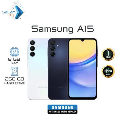 Samsung -  Galaxy A15 8GB RAM 256 GB -  Graphite Black | Jodiabaazar.com