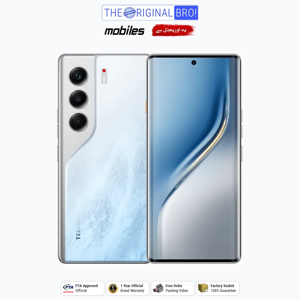 Tecno Camon 40 Pro | 8GB - 256GB | PTA Approved | 1 Year Official Warranty | Factory Sealed | The Original Bro Mobiles