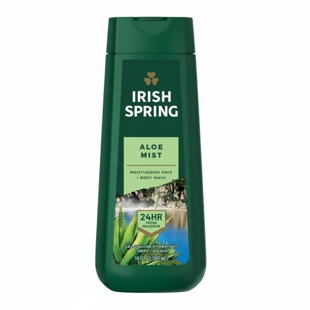 IRISH SPRING - ALOE MIST - Face + Body Wash - 591ml/20oz