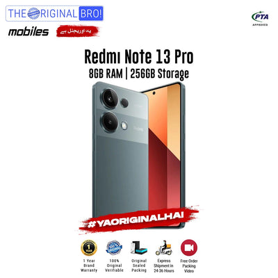 Redmi - Note 13 Pro - Smartphone - 8GB RAM - 256GB Storage - Green - The Original Bro Mobiles | Jodiabaazar.com