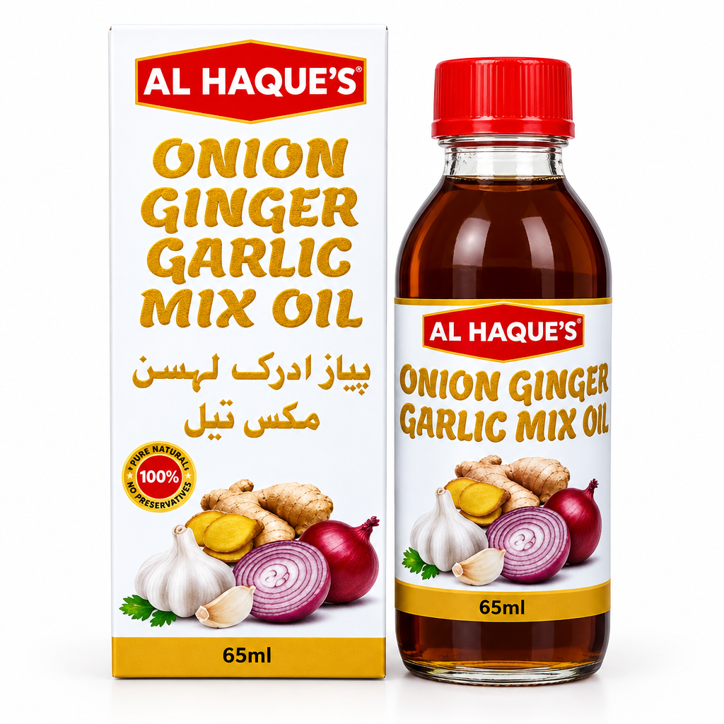 Al Haques - Onion Ginger Garlic Hair Oil - 125ml - Pack of 6