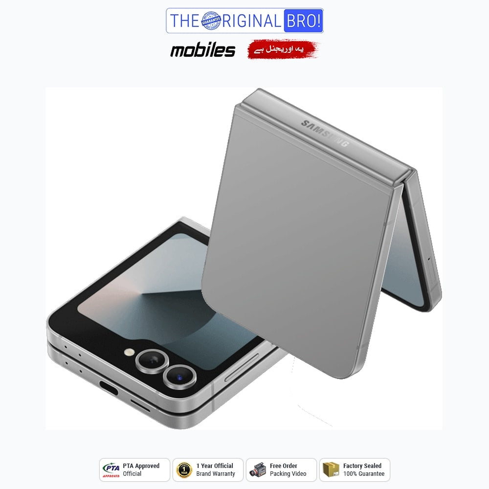 Samsung Galaxy Z Flip 6 5G | 12GB - 512GB | PTA Approved | 1 Year Official Warranty | Factory Sealed | The Original Bro Mobiles