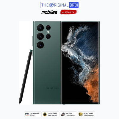Samsung Galaxy S22 Ultra 5G | 12GB - 256GB | PTA Approved | 1 Year Official Warranty | Factory Sealed | The Original Bro Mobiles