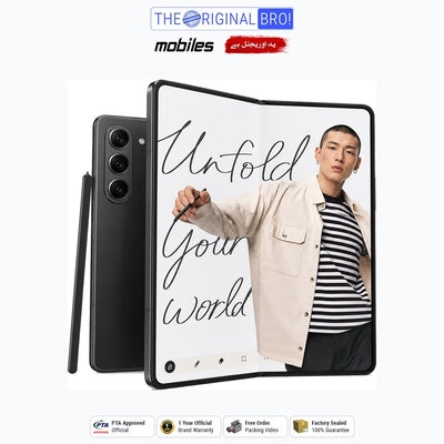 Samsung Galaxy Z Fold 5 5G | 12GB - 256GB | PTA Approved | 1 Year Official Warranty | Factory Sealed | The Original Bro Mobiles