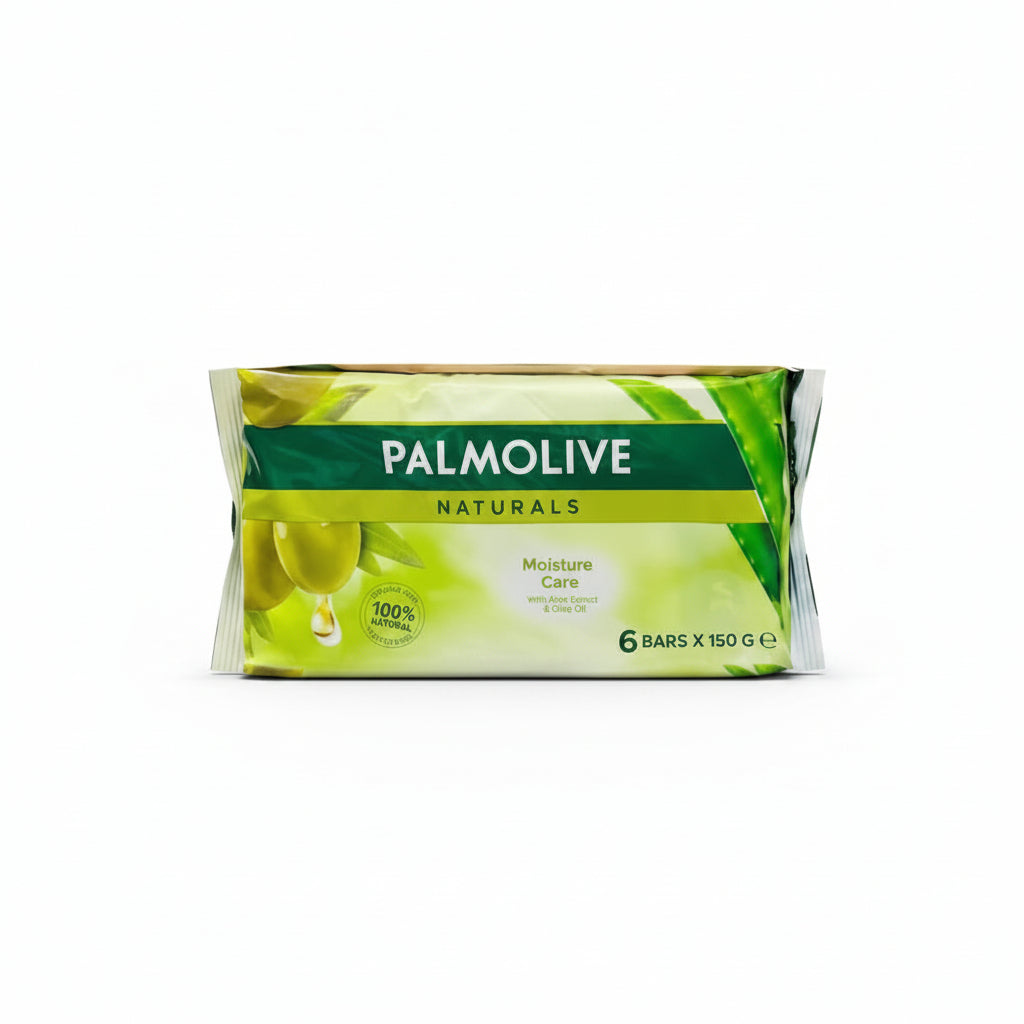 PALMOLIVE - NATURALS - SOAP BAR - MOISTURE CARE - 6 BARS X 150G