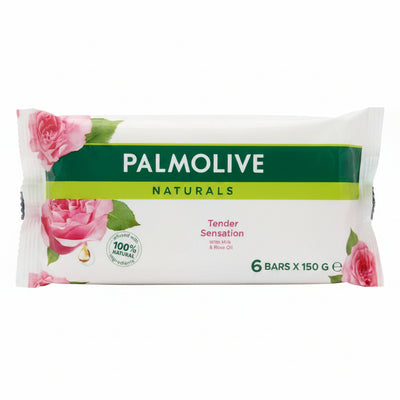PALMOLIVE - NATURALS - SOAP BAR - TENDER SENSATION - 6 BARS X 150G