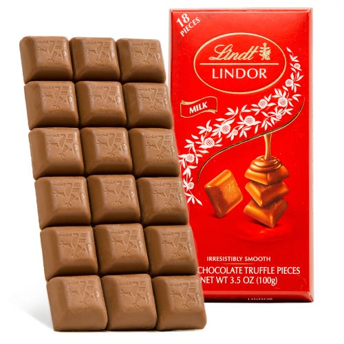 Lindt Lindor Irresistibly Smooth Milk Chocolate 100g 9414