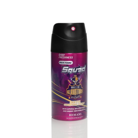 Hemani Squad - Quetta Champions Edition - Deodorant - Body Spray - For Women - 150ml