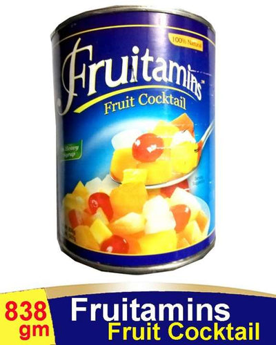 Fruitamins - Canned Fruit Cocktail - 836grams - Imported From Philippines - 1 CTN