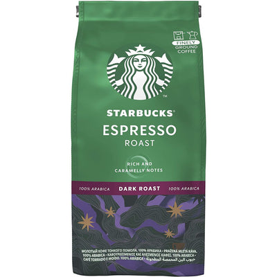 Starbucks - Espresso Roast - Finely Ground Coffee - Dark Roast - 200 gm