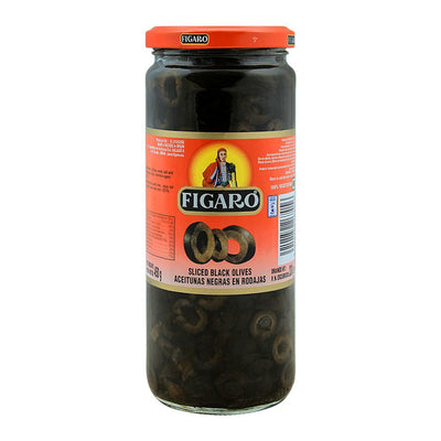 Figaro - Sliced - Black Olives - 450 GM