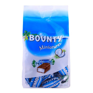 Bounty Minis Size Chocolate Bars - 220 GM Standup Pouch