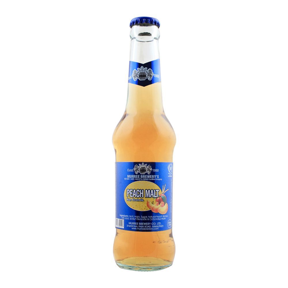 Muree Brewery Peach - Malt - Non-Alcohol - 300 ML - 24 Bottles