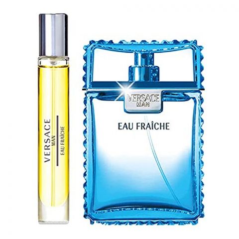 Versace Eau Fraiche Perfume Set - - For Men - EDT 100ml + EDT 10ml + Pouch
