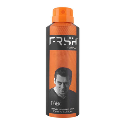 Frsh + Armaf - Perfume Deodorant - Long Lasting Body Spray - 200ML - Orange For Men
- Tiger