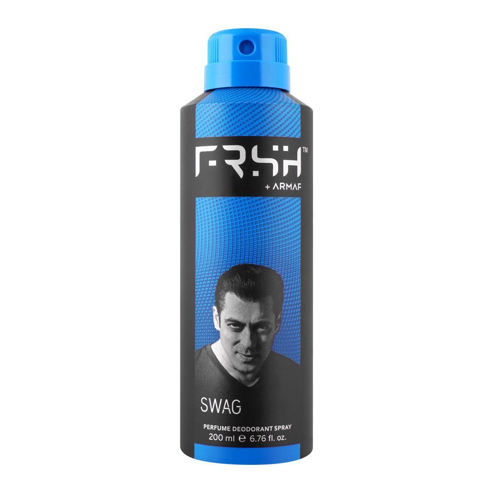 Frsh + Armaf - Swag Perfume Deodorant - Long Lasting Body Spray - 200ML - Blue For Men
- Swag