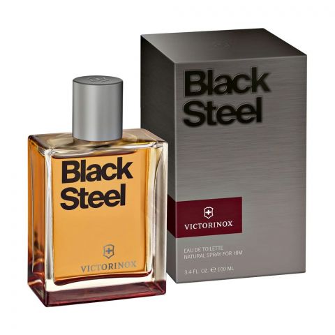 Victorinox Black Steel For Him Eau De Toilette - Fragrance - For Men - 100ml