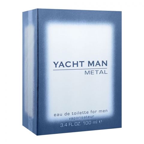 Yacht Man Metal EDT - Fragrance - For Men - 100ml