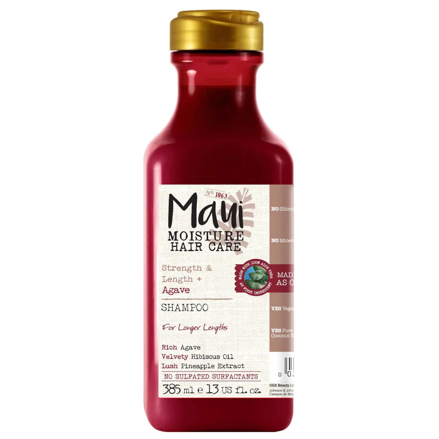 Maui Moisture - Strength and Anti-Breakage+ Agave Shampoo - 385ml | Jodiabaazar.com