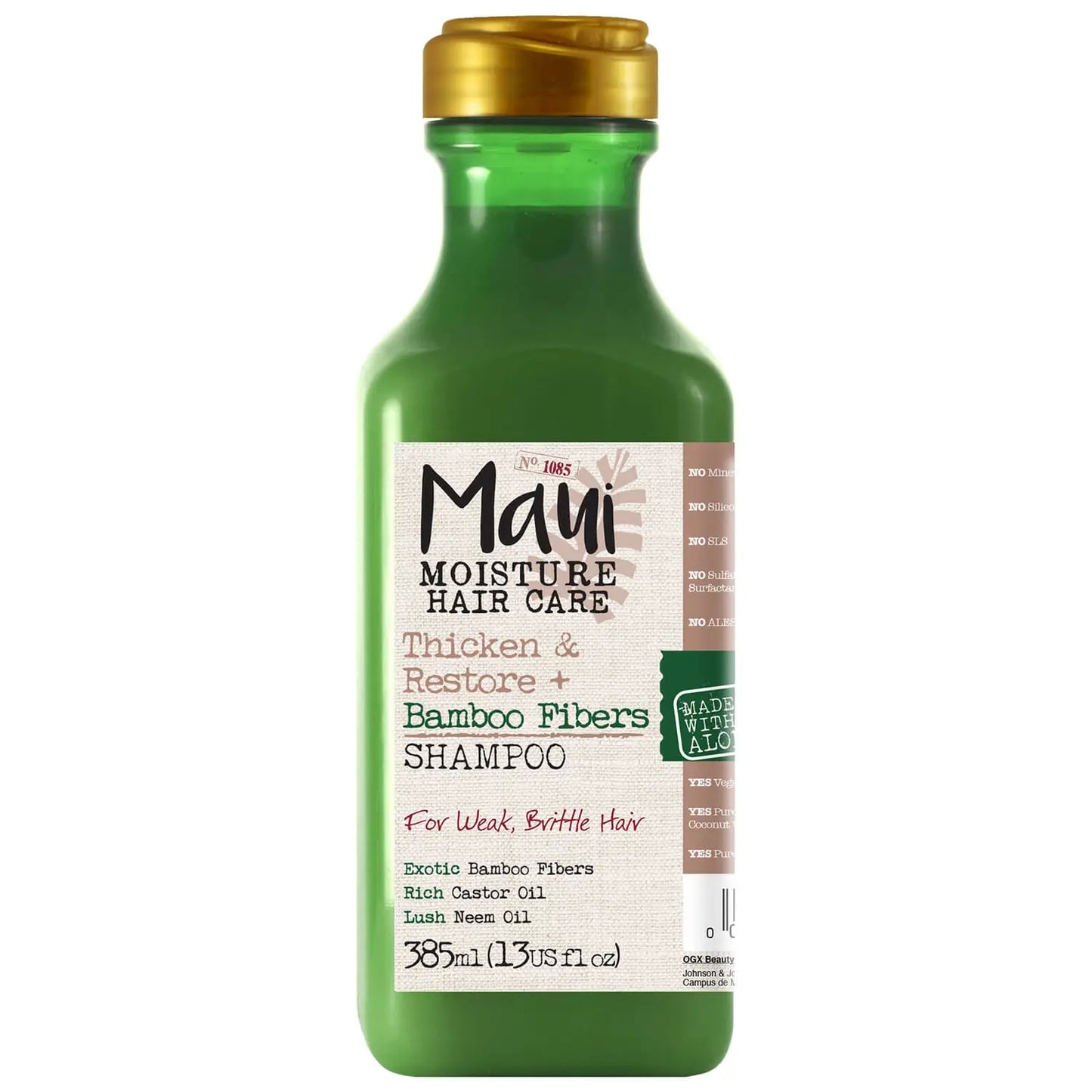 Maui Moisture - Thicken and Restore+ Bamboo Fibres Shampoo - 385ml | Jodiabaazar.com