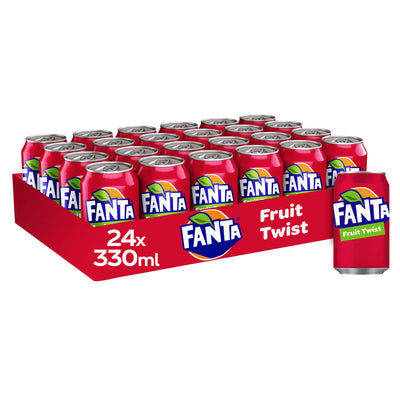 Fanta - Fruit Twist - Sparkling Mixed Fruit Soft Drink - 24 x 330ml