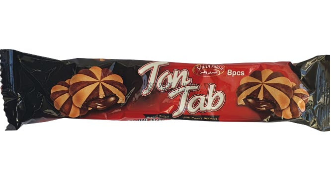 Shirin Vatan - Ton Tab - Cookie - Vanilla and Chocolate Biscuit - Box Of 24 Packs