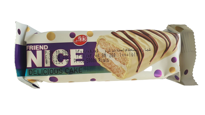 Lalaei - Nice - Delicious - Layer Sponge Cake - With Vanilla Cream & White Coating - Pack of 24