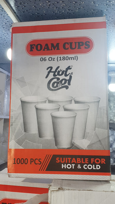 Hot & Cool - Cup - 6 Oz (180 ML) -1000 Pcs