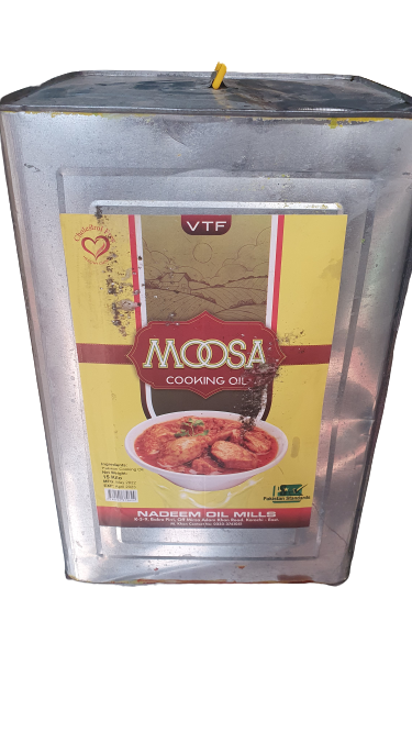 Moosa - Pure Cooking Oil - VTF - 15KG - 16 Litres Tin