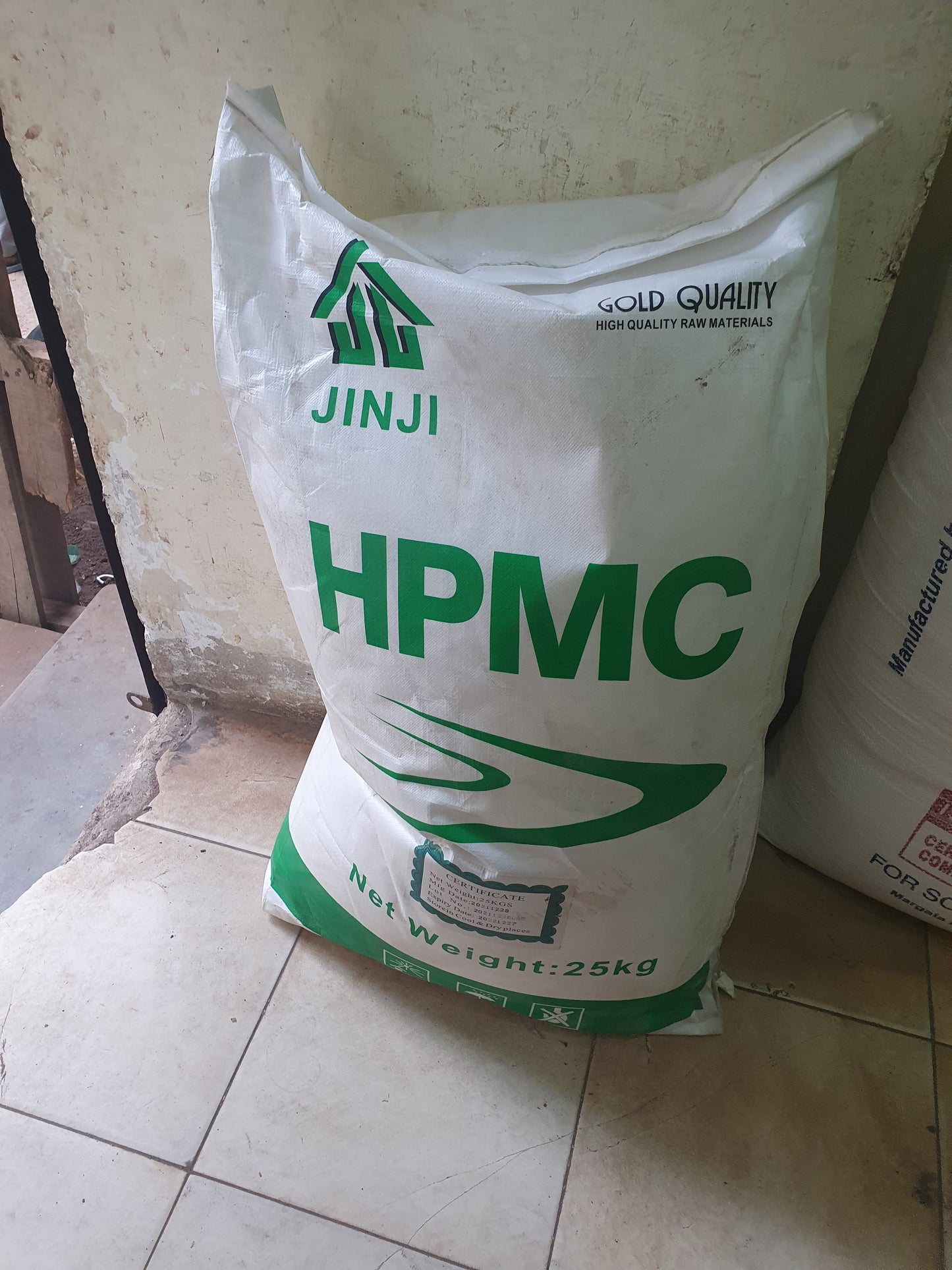 Jinji - Hypromellose -Hydroxypropyl Methylcellulose Sodium Bicarbonate (HPMC) - 25 KG - Call 021 32424344